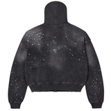Vale Forever Classico black zip-up hoodie with front pockets and logo detailing