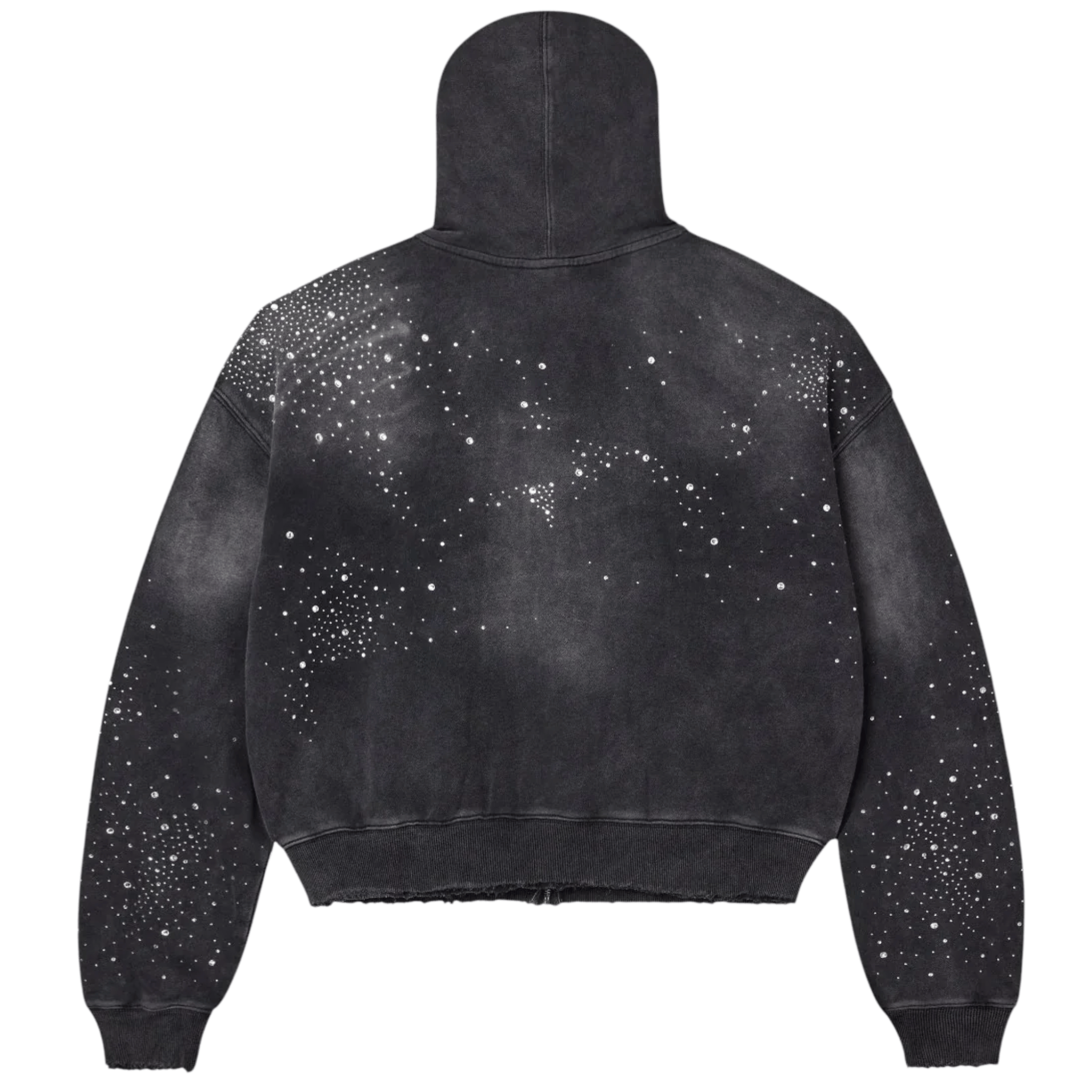 Vale Forever Classico black zip-up hoodie with front pockets and logo detailing