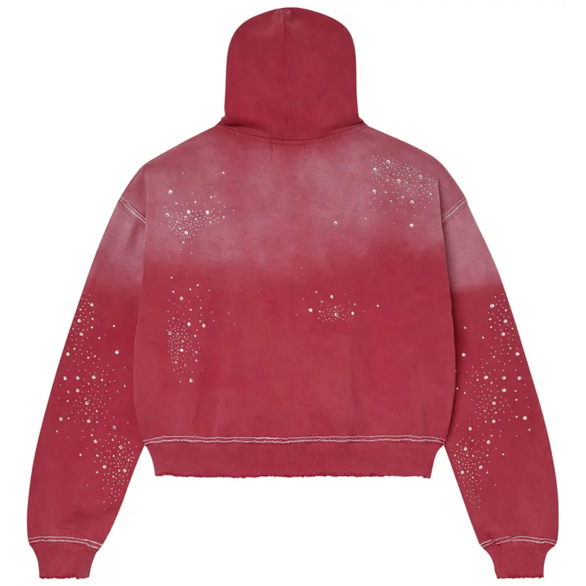 Vale Forever Classico zip-up hoodie in ruby red color