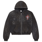 Vale Forever Pluto clustered black zip-up jacket