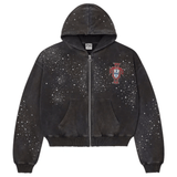 Vale Forever Pluto clustered black zip-up jacket