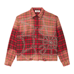 Vale Forever Red Haze red and orange flannel shirt