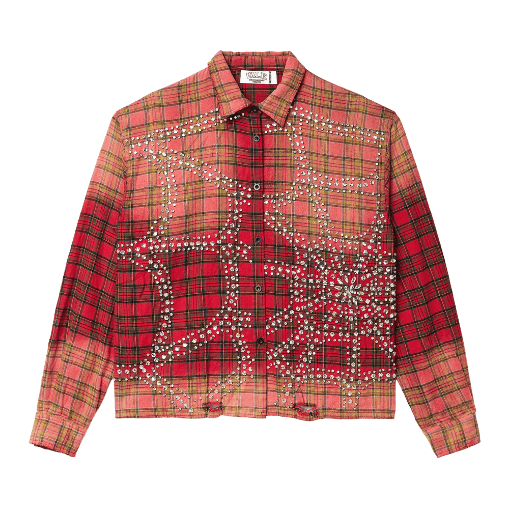 Vale Forever Red Haze red and orange flannel shirt
