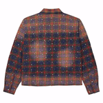 Vale Forever Purple Fever Flannel Shirt in Blue and Orange Colors