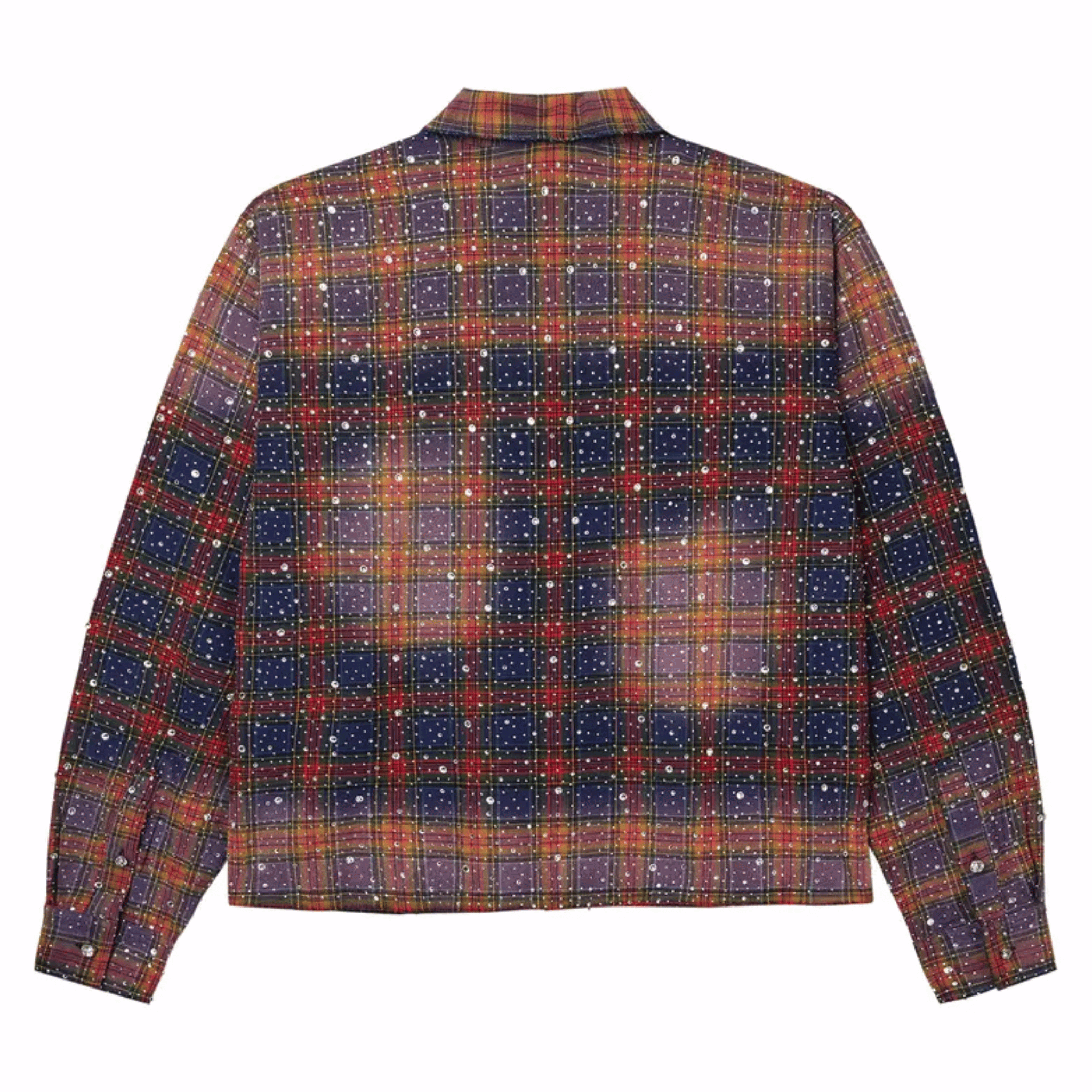Vale Forever Purple Fever Flannel Shirt in Blue and Orange Colors