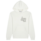 ANNIEHOOD AH COLLEGE HOODY WHITE