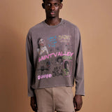 Suavo World Mom I Can Fly Long Sleeve Charcoal