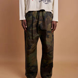 Suavo World Stud Pleated Trouser Camo