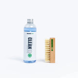 SneakersER Premium Cleaning Duo Kit with 250ml marshmallow scented sneaker cleaner and natural wood brush for all materials