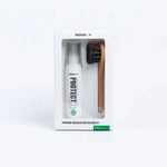 SneakersER Premium Protection Duo Kit with superhydrophobic sneaker protector spray and horsehair applicator brush in white packaging