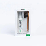 SneakersER Premium Protection Duo Kit with superhydrophobic sneaker protector spray and horsehair applicator brush in white packaging