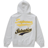 SUPREME SALVATION ZIP UP HOODED SWEATSHIRT HEATHER GREY