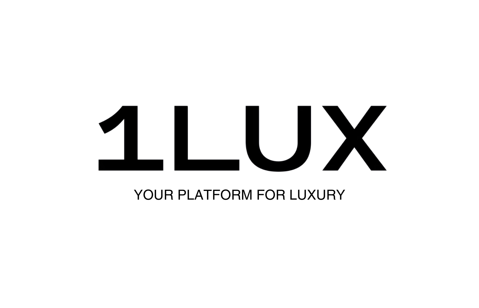1LUX gift card with luxury platform logo on white background