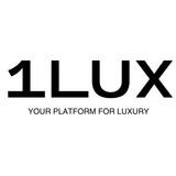 1LUX gift card with luxury platform logo on white background