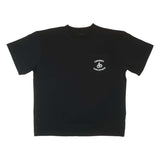 Cherry Location Black T-Shirt with chest pocket and logo print