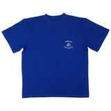Blue Cherry Location T-shirt with front pocket and logo print