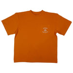 Cherry Location Orange T-Shirt with chest pocket and logo print