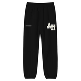 ANNIEHOOD AH COLLEGE JOGGERS BLACK