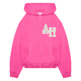 ANNIEHOOD AH COLLEGE ZIP PINK