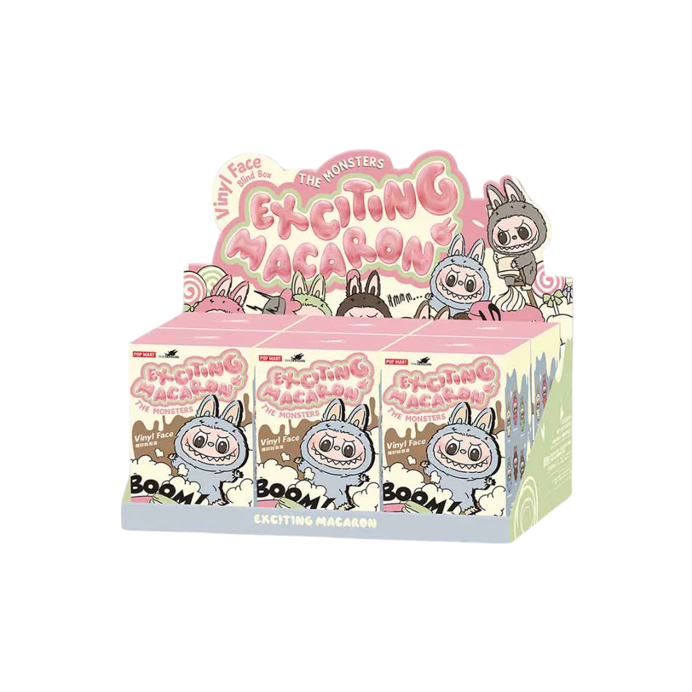 Pop Mart Labubu The Monsters Exciting Macaron vinyl blind box collectible figures display box