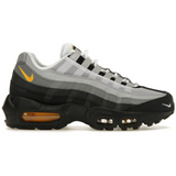 Air Max 95 Laser Orange GS sneaker with black and gray accents.