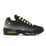 Air Max 95 Black Neon GS sneaker with neon accents and layered design.