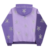 UNKNOWN HOODIE PURPLE RHINESTONE DAGGER