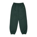 Emerald green cuffed leg sweatpants by Broken Planet.