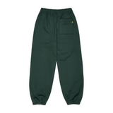 Emerald green cuffed leg sweatpants by Broken Planet.