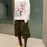 Suavo World Camo Shorts Green