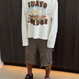Suavo World Rodeo Long Sleeve White