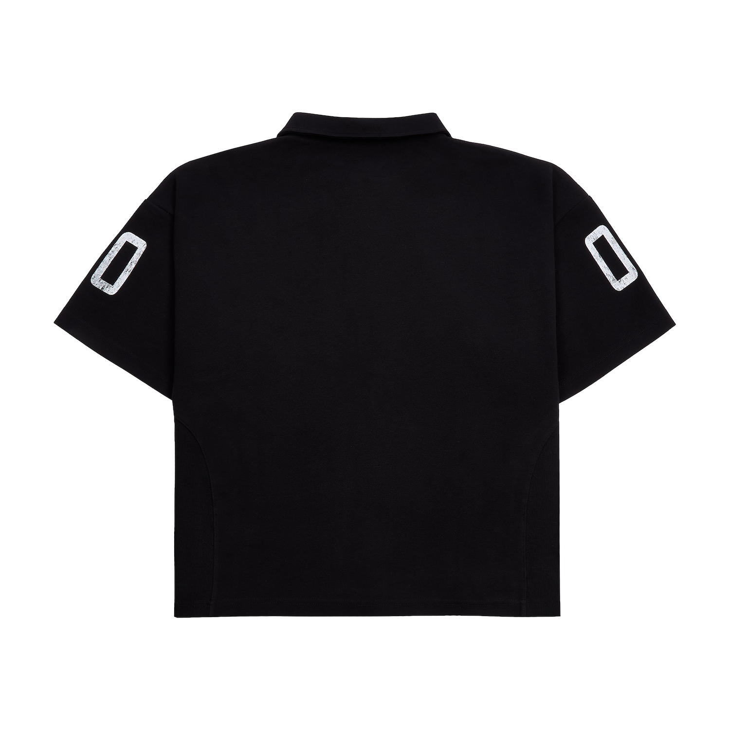 Saint Mind Wavy Zip Up Hoodie black with relaxed fit and metallic logo on chest