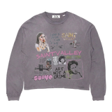 Suavo World Mom I Can Fly Long Sleeve Charcoal