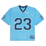 Wildest Dreams blue mesh jersey with number 23 and navy trim