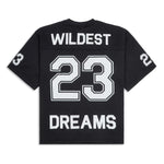 Black mesh jersey with white "Wildest Dreams" text and number 23 on back and sleeves