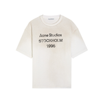 Acne Studios Stockholm logo white T-shirt front view