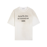 Acne Studios Stockholm logo white T-shirt front view