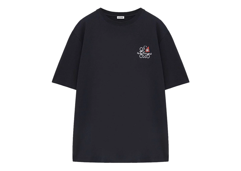 Black Loewe Cat Eye Louis Wain T-shirt with cat eye graphic design