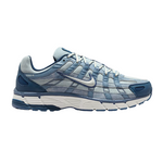 Nike P-6000 SE worn blue denim sneaker with white sole and laces