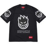 Supreme Spitfire black football jersey front view