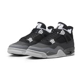 Air Jordan 4 Retro GS Fear sneakers in grey and black.