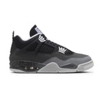 Air Jordan 4 Retro GS Fear sneaker in black and grey.