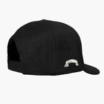 Askyurself AY black patch snapback cap featuring Acne Studios design
