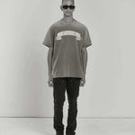 Askyurself Banned T-Shirt Faded Grey Acne Studios style design