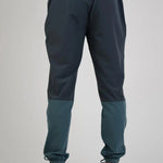 Reprimo Glide Pants in Azure and Shadow Blue, back view.