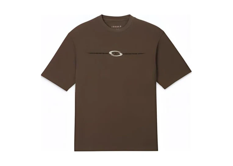 Air Jordan x Travis Scott SS24 brown T-shirt.