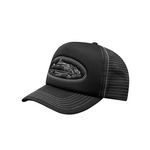 Black Corteiz Island Outline Trucker Hat