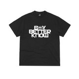 Corteiz BBK Alcatraz black t-shirt with white Boy Better Know text design