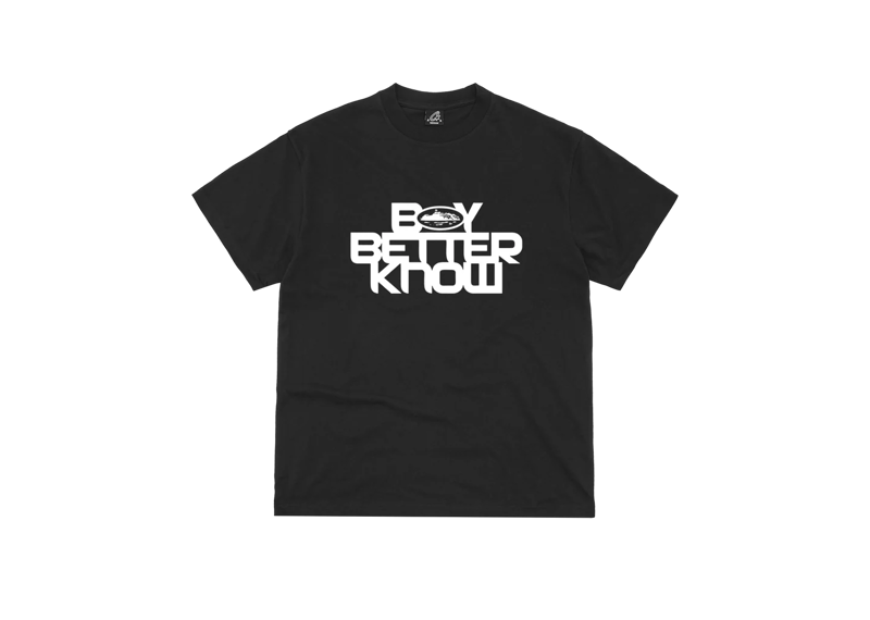 Corteiz BBK Alcatraz black t-shirt with white Boy Better Know text design