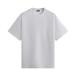 White Kith Quinn Tee with chest pocket and subtle logo embroidery